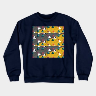 Geometric Memphis #3 - Repeat Pattern Art Decor Design Crewneck Sweatshirt